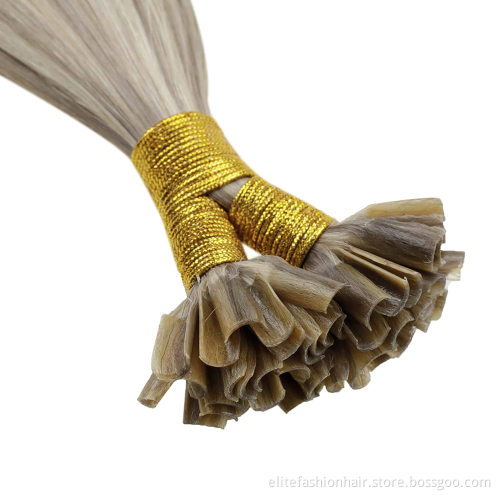 Wholesale high quality No any split pre bonded Nail Hair extension double drawn rumy human U tip Hair Hot fusion Hair extension